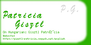 patricia gisztl business card